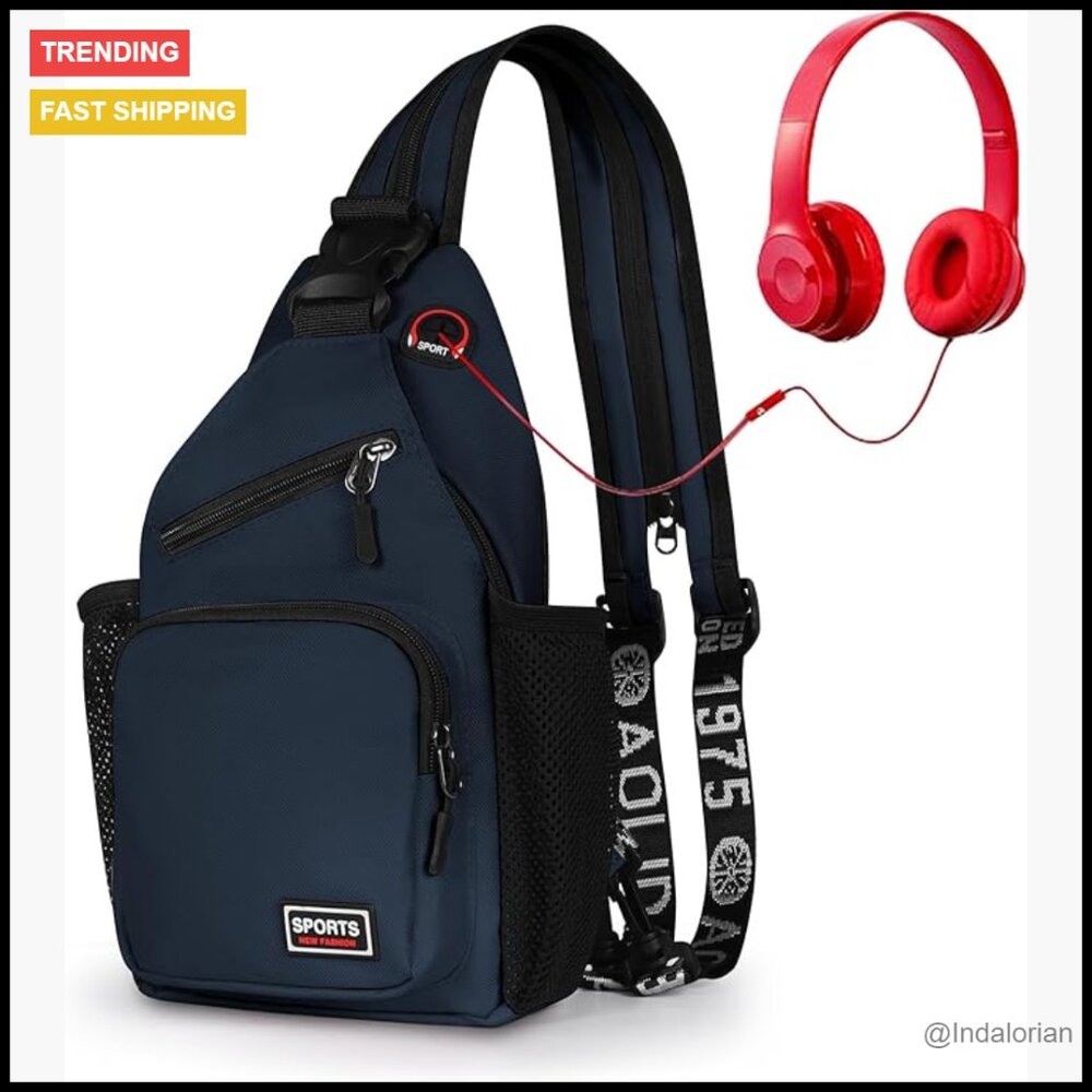 Convertible Sling Backpack Lightweight Daypack Crossbody Travel Sport Hiking